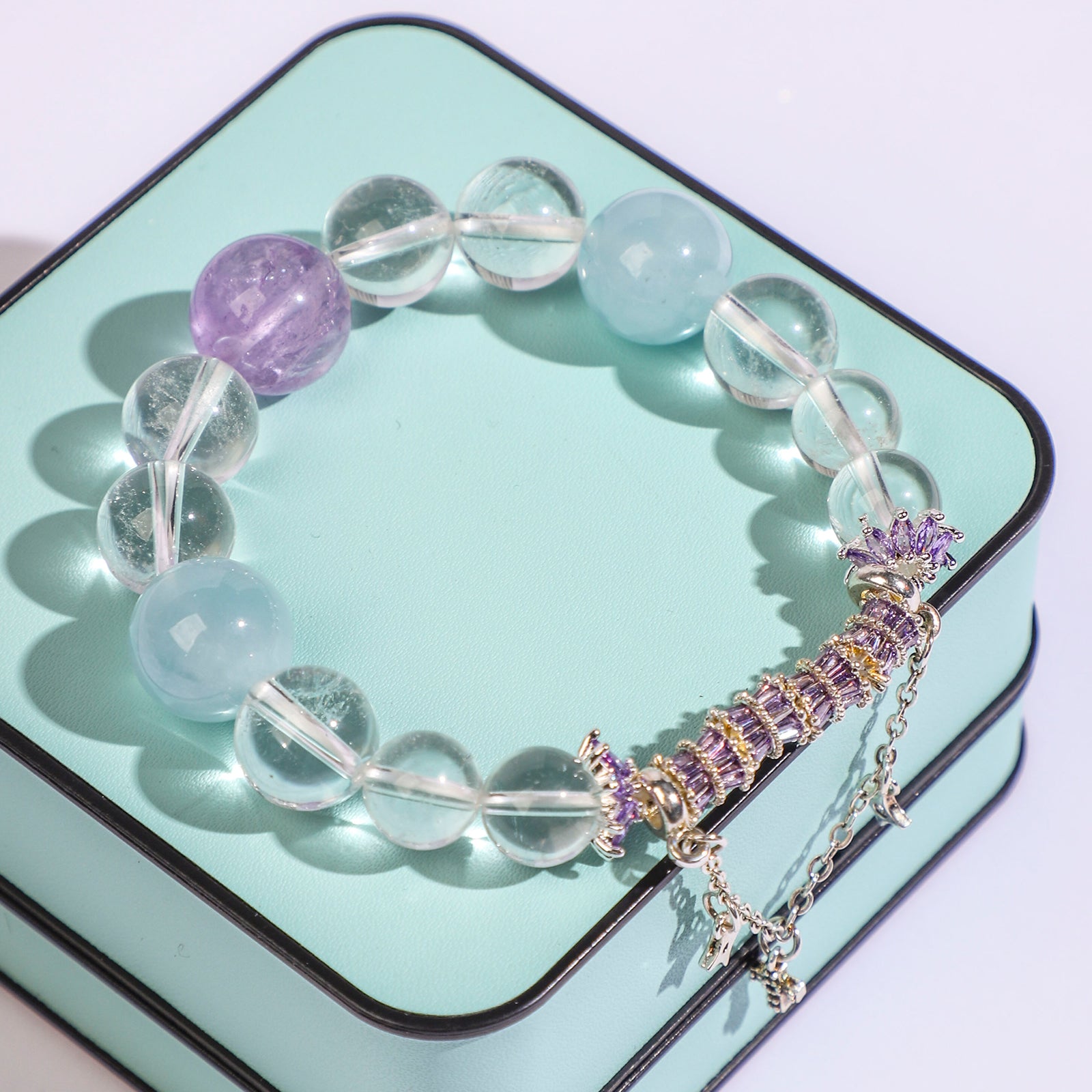 Pink & White Whisper Crystal Bracelet